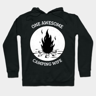 One Awesome Camping Wife Hoodie